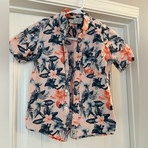 Abercrombie Kids Floral Button Down Shirt Size 7/8 great condition